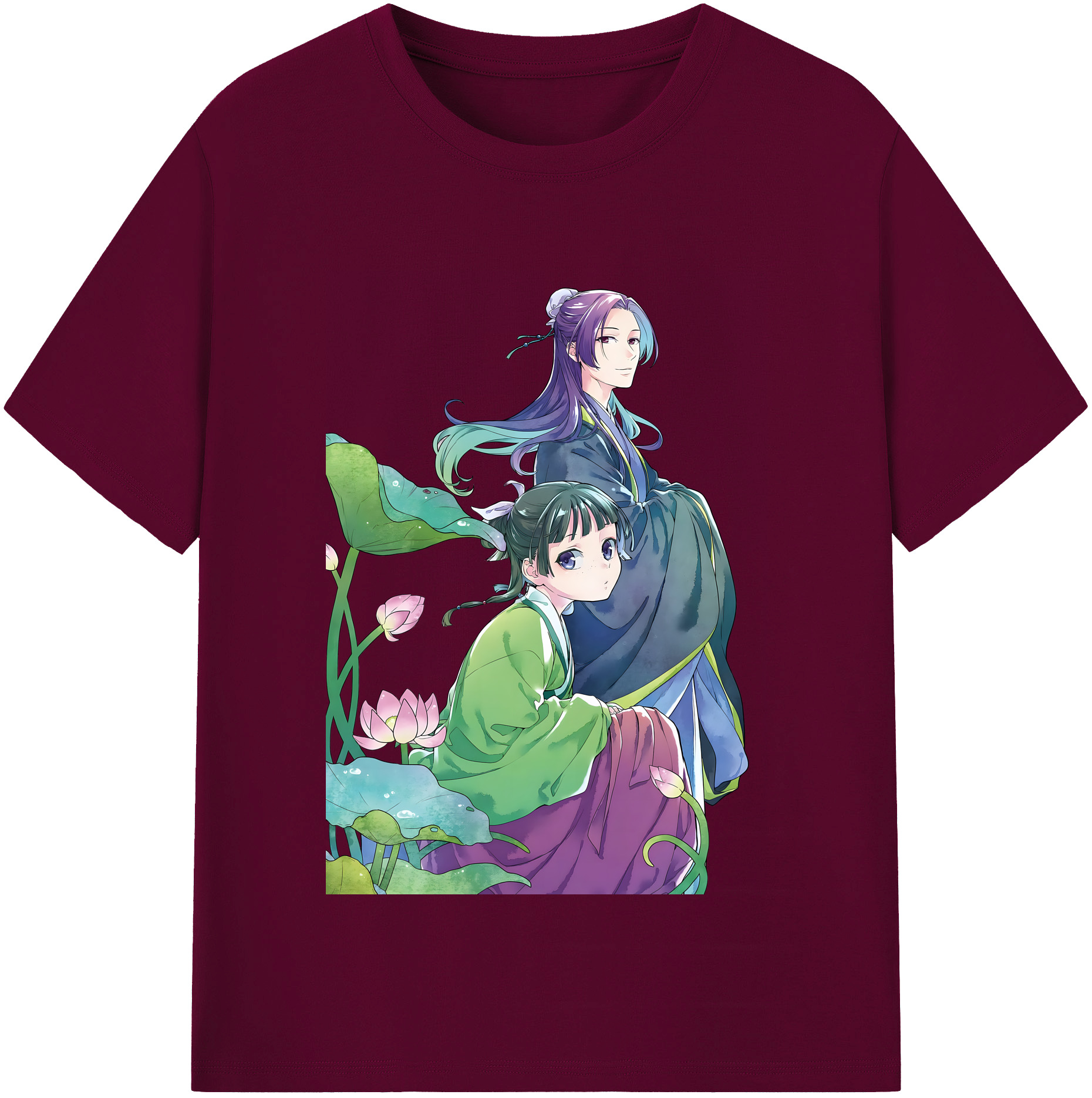 （画像用） 薬屋のひとりごと The Apothecary Diaries レディースカジュアルプリントTシャツ（綿100％）